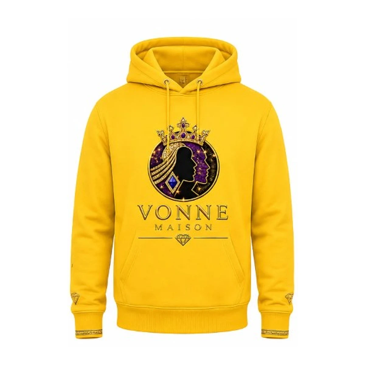 Royal Crest Signature Hoodie (Gold Edition) — front view