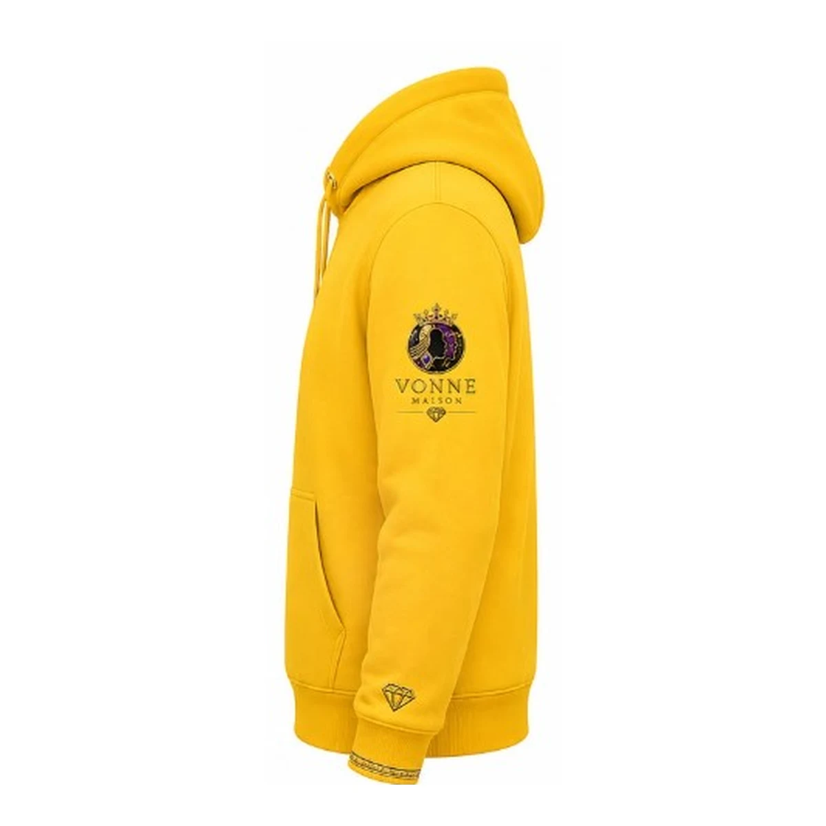 Royal Crest Signature Hoodie (Gold Edition) — side view
