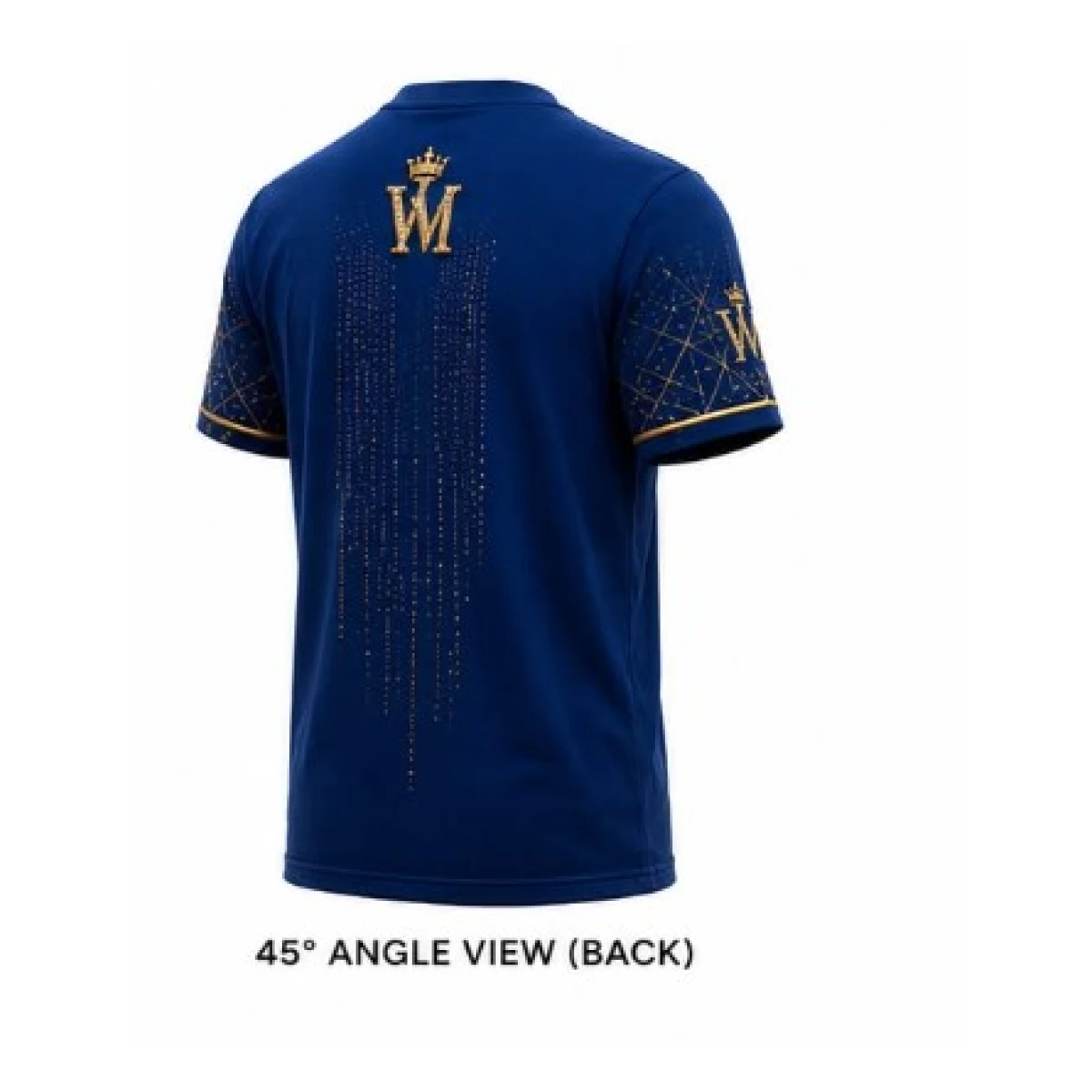 Royal Legacy Diamond Crest Tee (Royal Blue) — three-quarter back