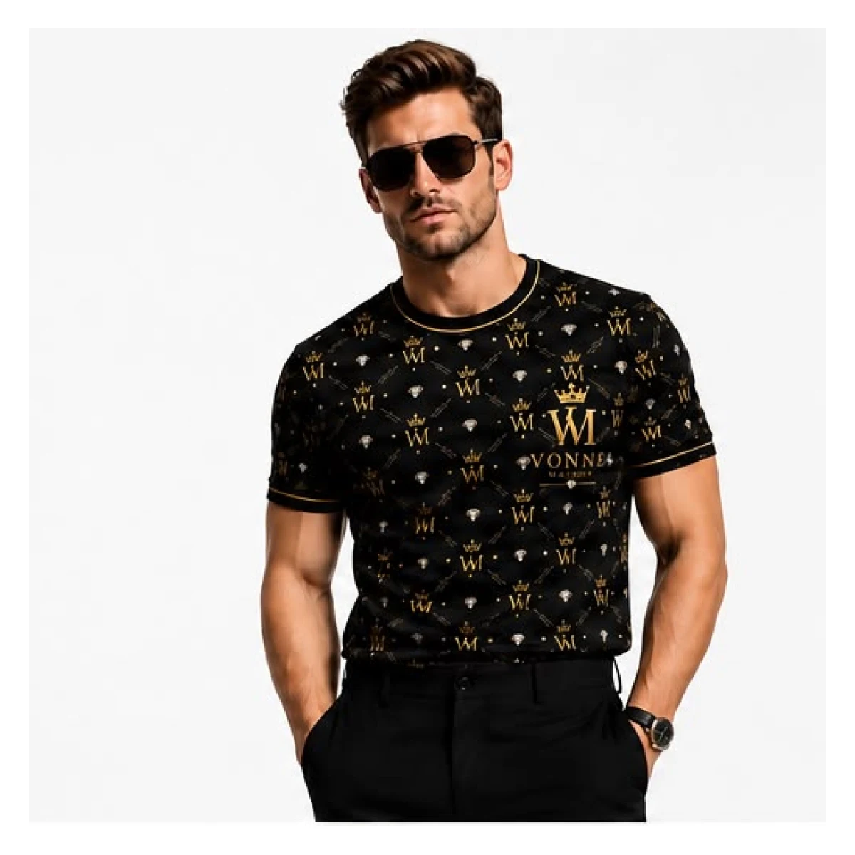 Royal Legacy Monogram T-Shirt — lifestyle front