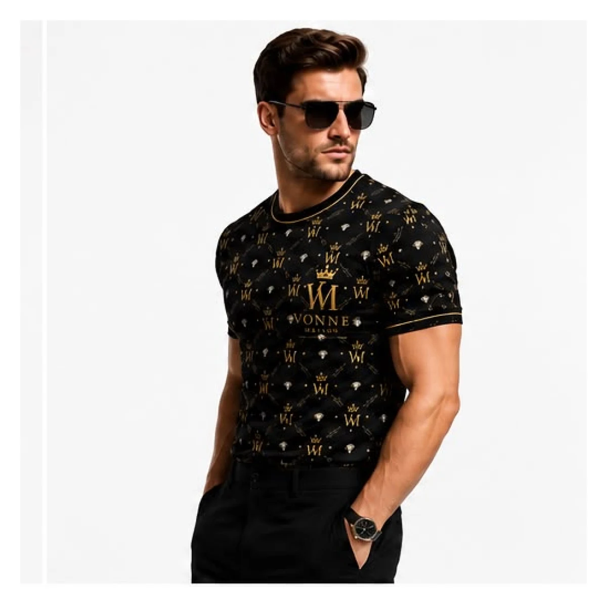 Royal Legacy Monogram T-Shirt — lifestyle three-quarter