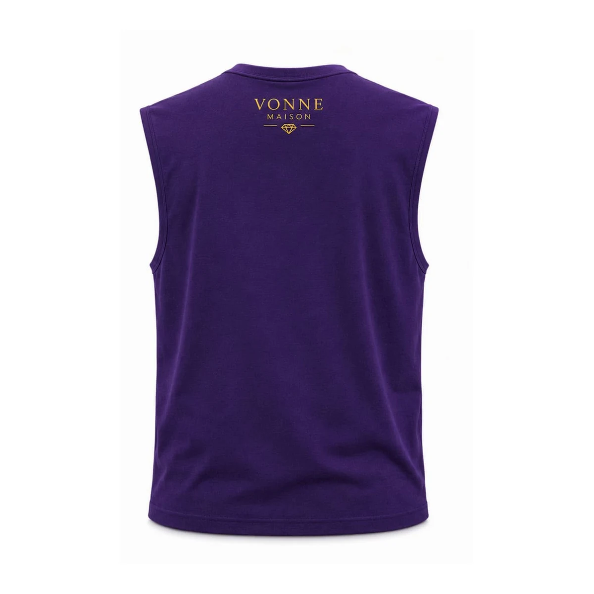 Royal Legacy Sleeveless Tee (Purple Edition) — back view