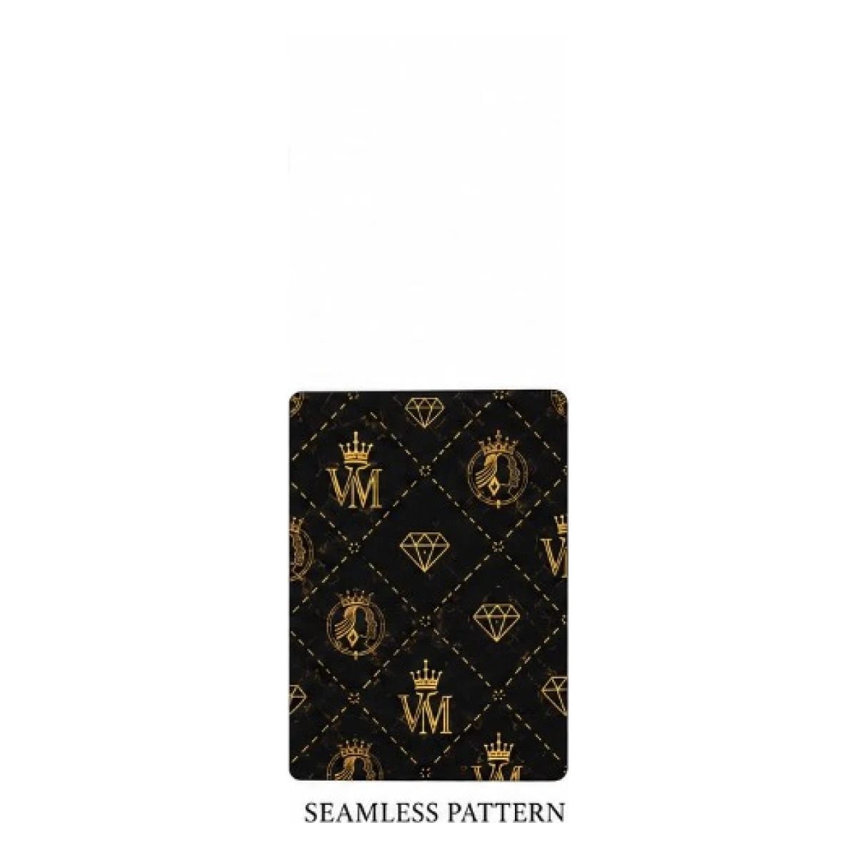 Royal Monogram Quilted Hoodie — seamless pattern