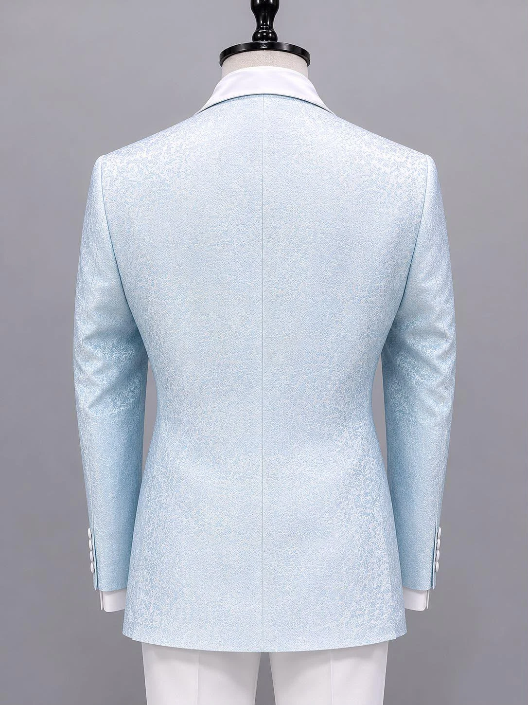 Single Breasted Two-Piece Tuxedo (Ivory) — view 6