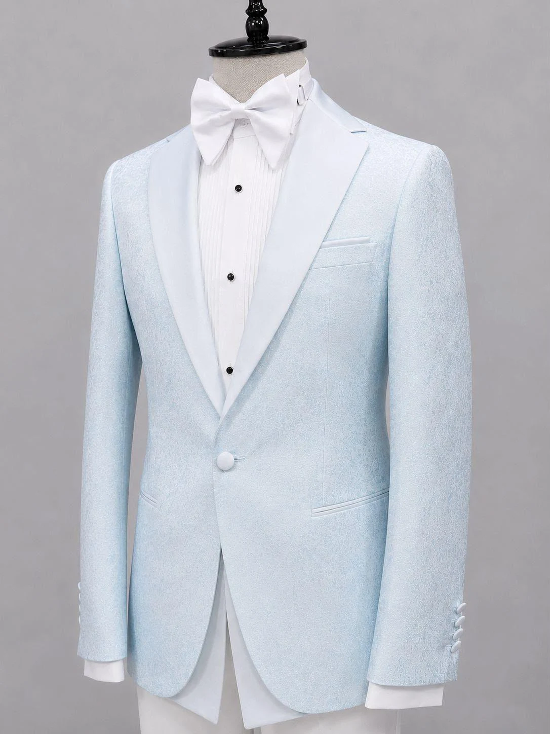 Single Breasted Two-Piece Tuxedo (Ivory) — view 8