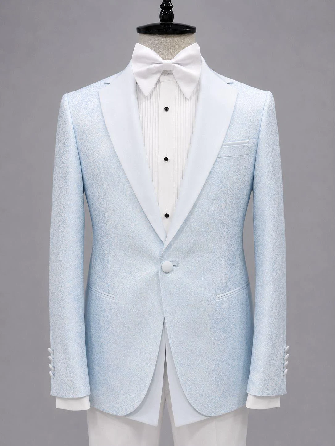 Single Breasted Two-Piece Tuxedo (Ivory) — view 11