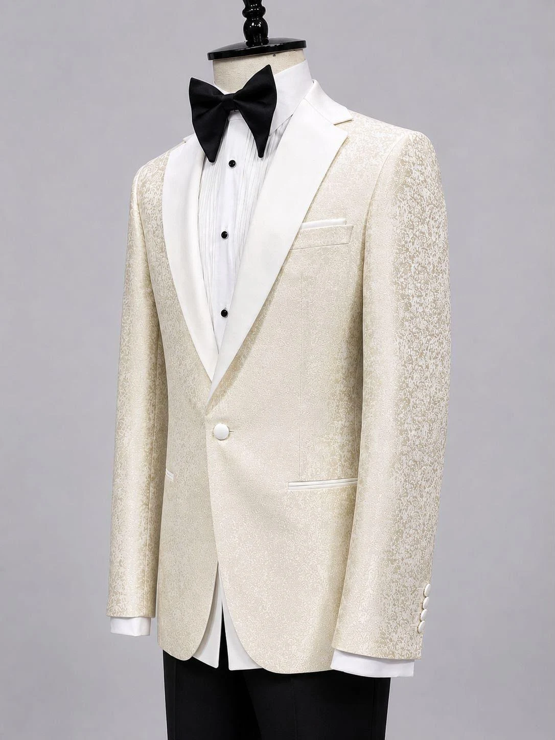Single Breasted Two-Piece Tuxedo (Ivory) — view 20