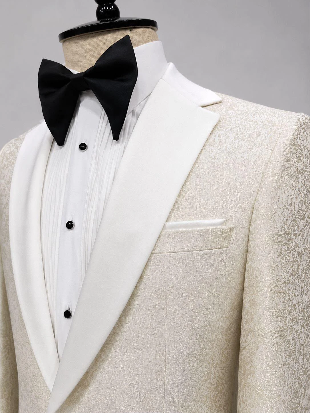 Single Breasted Two-Piece Tuxedo (Ivory) — view 21