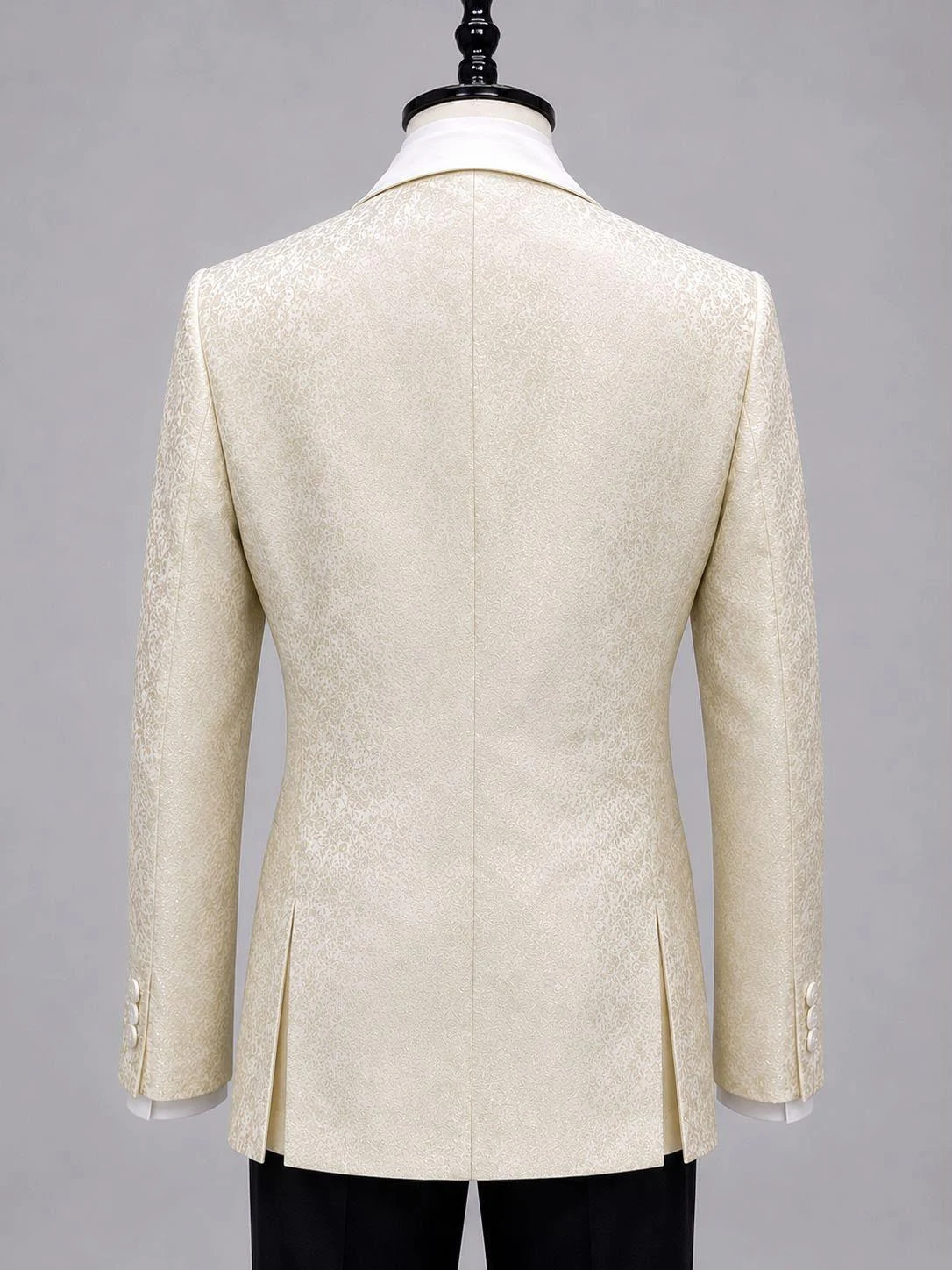 Single Breasted Two-Piece Tuxedo (Ivory) — view 22