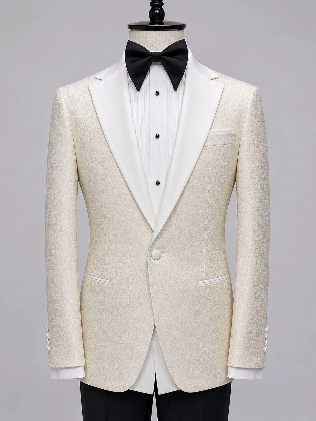 Single Breasted Two-Piece Tuxedo (Ivory) — view 24