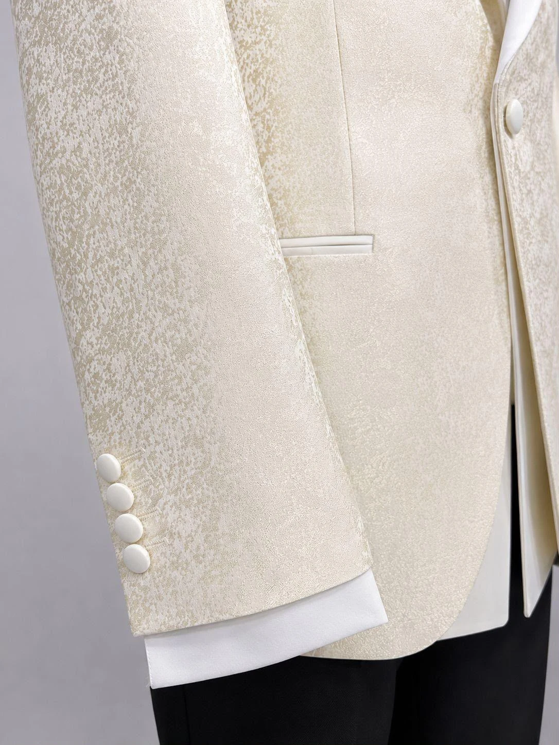 Single Breasted Two-Piece Tuxedo (Ivory) — view 32