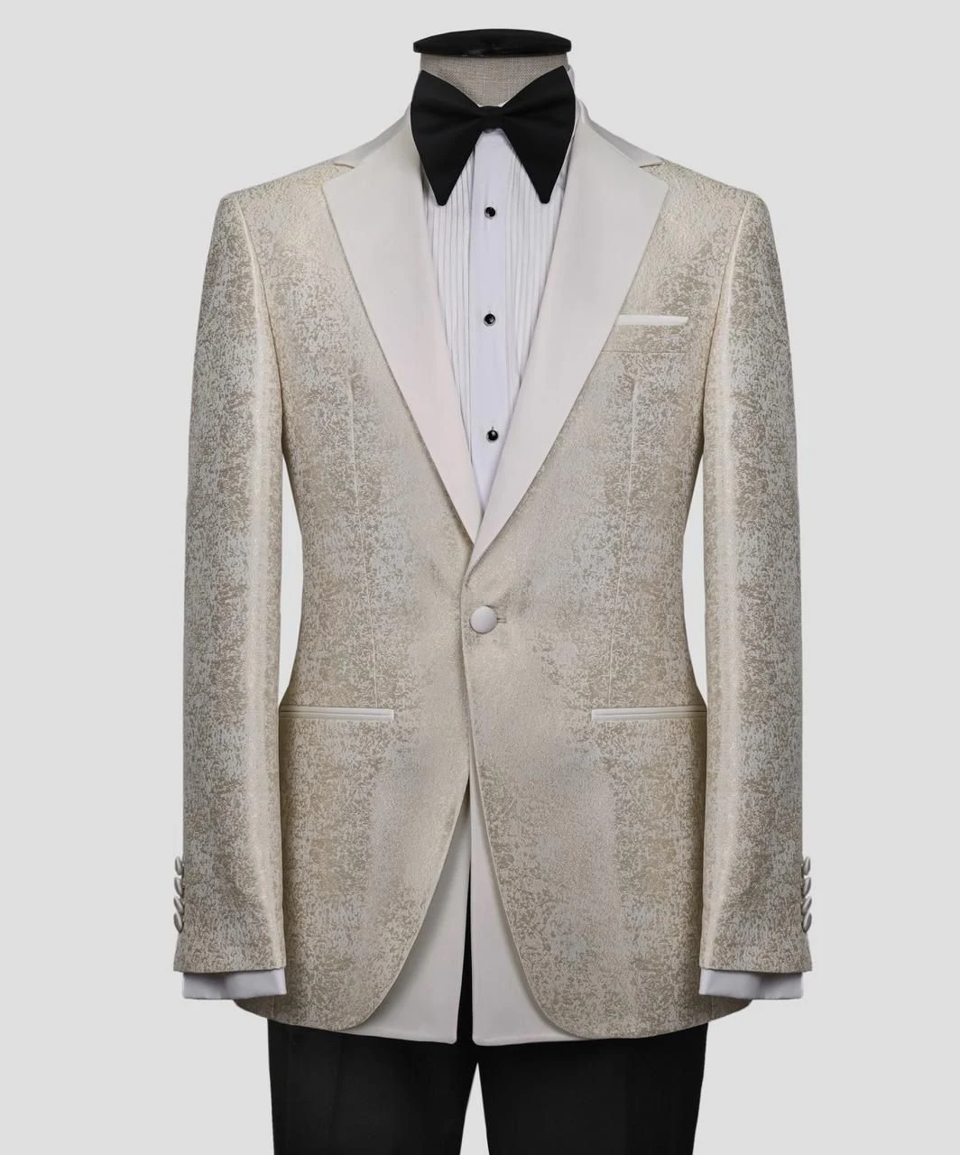 Single Breasted Two-Piece Tuxedo (White Classic) — view 9