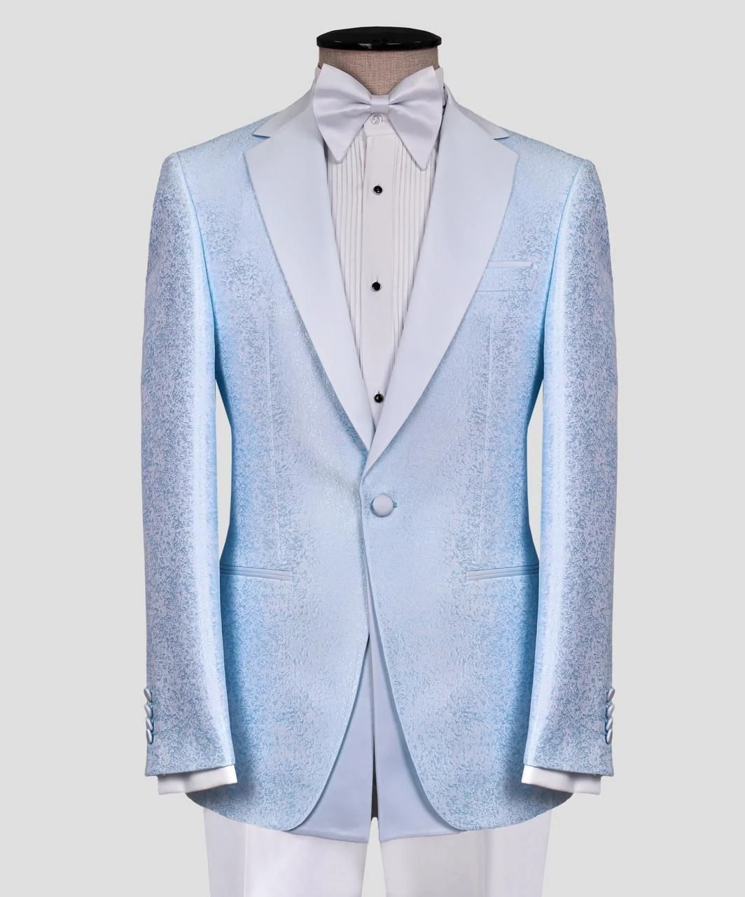 Single Breasted Two-Piece Tuxedo (White Classic) — view 11