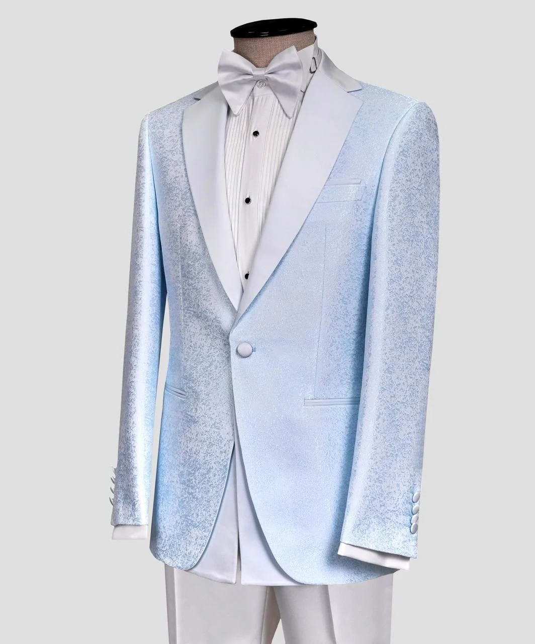 Single Breasted Two-Piece Tuxedo (White Classic) — view 15
