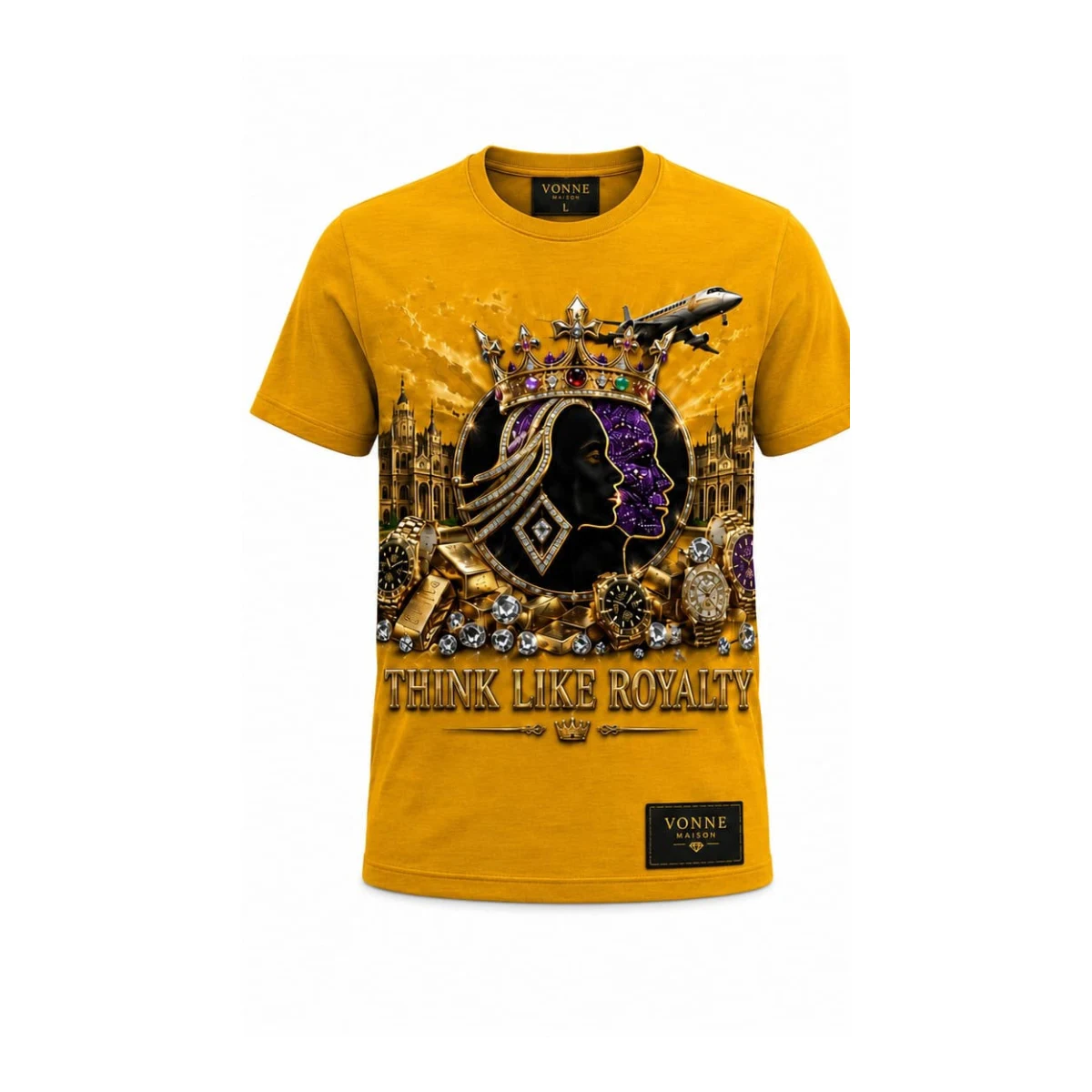 Think Like Royalty Tee (Gold Edition) — front view